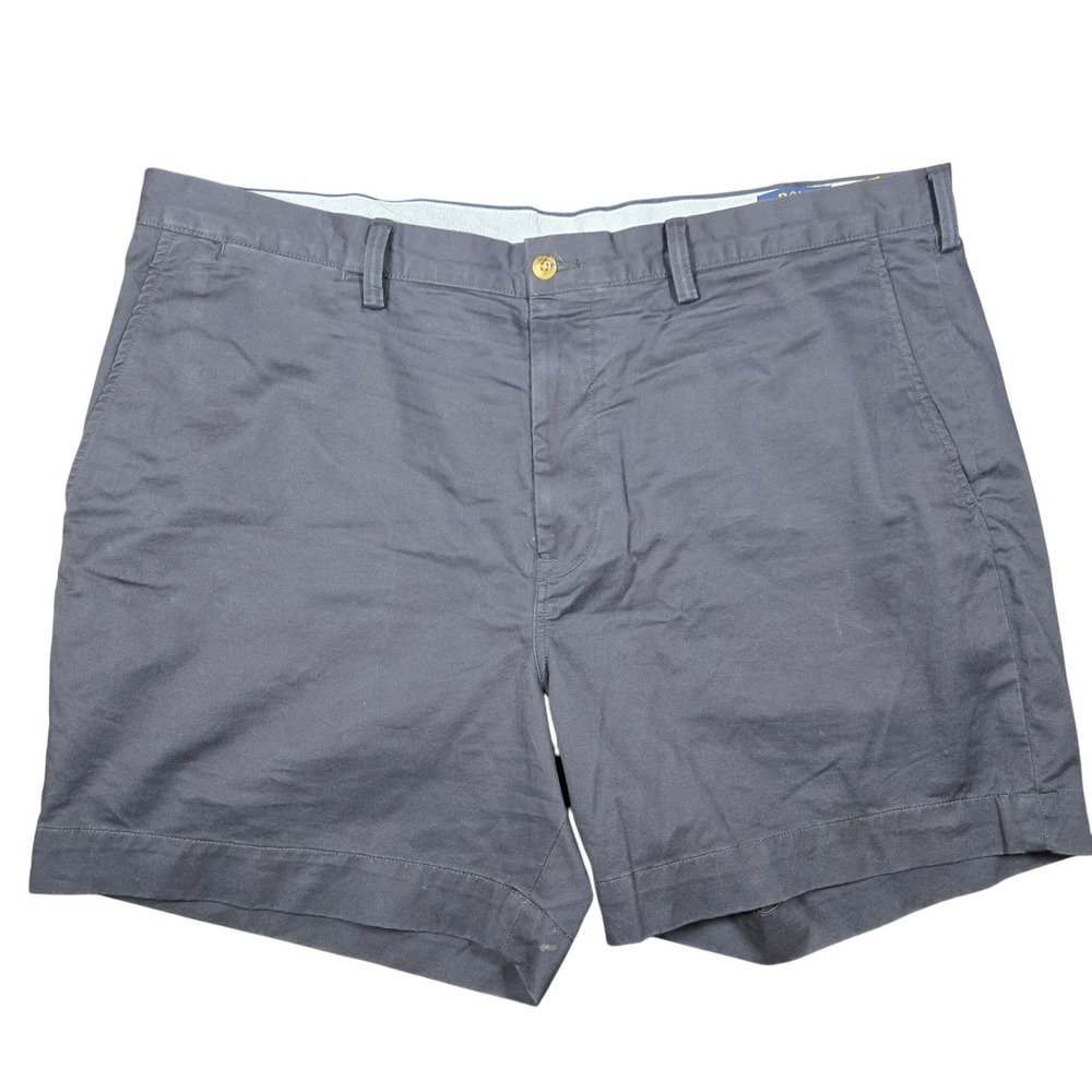 Polo Ralph Lauren Mens Stretch Classic Chino Shorts Navy Blue 40 6 Inch Inseam